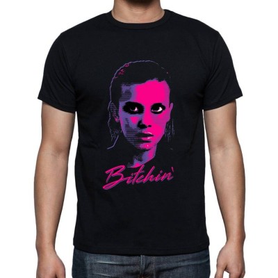 Мъжка тениска на STRANGER THINGS - BITCHIN